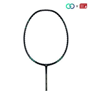hi-qua special edition the dark night raket badminton up to 30lbs - hijau