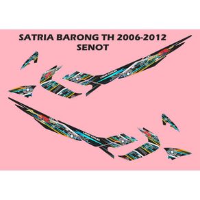 STRIPING STIKER LIST VARIASI SUZUKI SATRIA FU BARONG 2006 - 2012 GRAFIS GARIS RAIDER