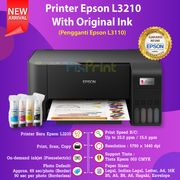 Printer Epson L3210 Pengganti L3110 ALL in One (Print Scan Copy) Multifungsi Warna