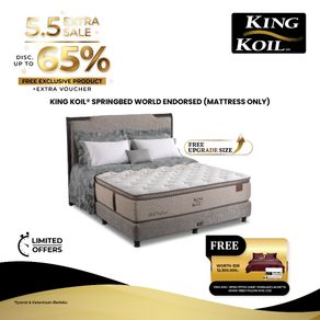 King Koil Kasur Springbed World Endorsed Mattress Only