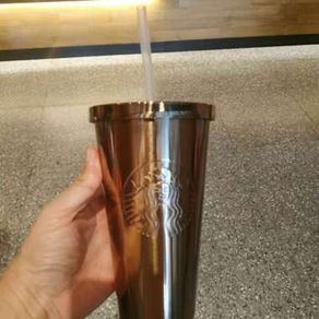 Starbucks Tumbler Cold Cup Copper Stainless Steel