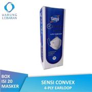 Sensi Convex Mask 4 Ply Earloop (Isi 20 Masker) - Masker Sensi Convex