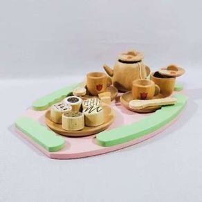 Pretend Play Toys Wooden Tea Set