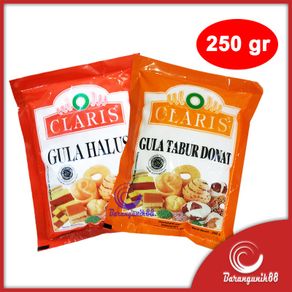 Gula Donat Roti Gula Halus Claris 250 gram Merah