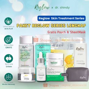Paket Lengkap Reglow Dr Shindy Skincare Glowing Skin Treatment Facial Wash Toner Serum Cream Siang Malam
