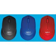 mouse wireless logitech m331 silent - merah