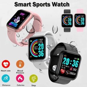 skmei smartwatch sport fitness tracker heart rate blood oxygen - y68 - putih