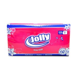 Facial Tissue Jolly by Paseo 8 pack (8 pcs x 250 sheets 2 ply) / Tisu / Tissu / Tissue Jolly 250 shhet MURAH / Tissue Jolly 250 Grosir