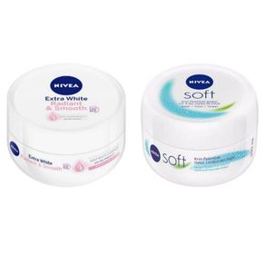 NIVEA Soft Moisturizing Cream / Extra White Radiant UV Filter