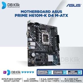 Motherboard Asus Prime H610M-K D4 M-Atx Lga1700 Hdmi D-Sub - H610M K