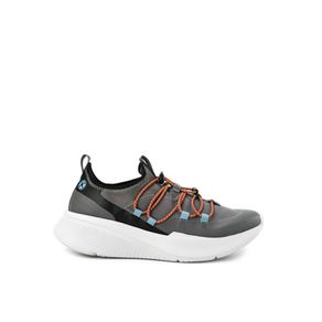 Hush Puppies Sneakers Pria Spark Bungee Charcoal Grey Textile