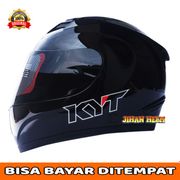 helm / helm kyt / helm kyt full face r10 gunmetal terlaris - hitam xl