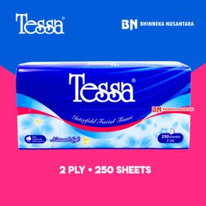 Tessa Facial Tissue Natural Soft 250 Sheet