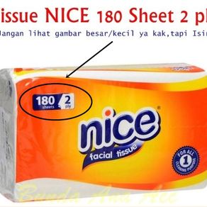 [ Bisa COD ] Tissue Tisu  Nice facial 180 sheet ( 1 Pcs/Pak )