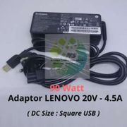 Adaptor / Charger LENOVO Original 20V - 4.5A (Port USB Square Mouth)