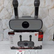 Speaker Bluetooth Karoake Mic Fleco FL-316 Free 2 Mic Wireless