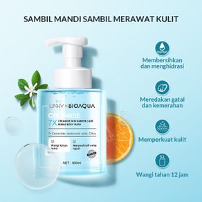 bioaqua 7x ceramide skin barrier care bubble body wash 500ml - 7x body wash