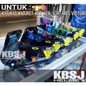 flat visor iridium blue kyt r10