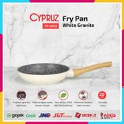 Cypruz FP-0703 Fry Pan 20 cm White Granite Series Wajan Induksi FP-0703