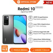 xiaomi official redmi 10 2022 4/64g smartphone - carbon gray