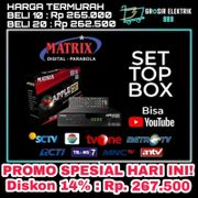 Set Top Box TV Digital Matrix Apple DVBT2 HD Merah