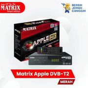 Set top box TV Digital DVB T2 MATRIX APPLE MERAH