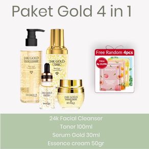 BIOAQUA Paket Skincare 24k Gold Skin Care 4 in 1