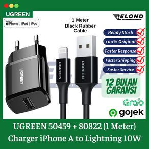 UGREEN Charger iPhone 10W UGREEN + Kabel USB Type A To Lightning MFI
