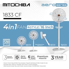 MITOCHIBA Aero Series Kipas Angin 4in1 Fan 16 Inch 1833CF / Kipas Mito 1833 CF