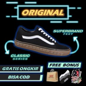 vans old skool classic black gum original bnib sneakers vans original - 44