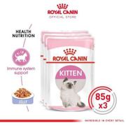 3X Royal Canin Kitten in Jelly Makanan Anak Kucing Wet 85gr