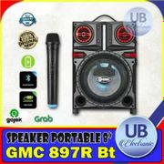 Speaker Gmc 897R Bluetooth Portable 8 Inch Free Mic