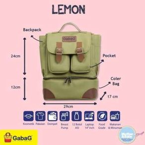 Gabag Cooler Backpack Series Lemon