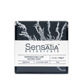 Sensatia Botanicals Seaweed & Bali Lime Natural Soap - 125 gr / Sabun Mandi Ukuran Besar Sabun Mandi Herbal Vitamin E Penghalus Kulit Tubuh
