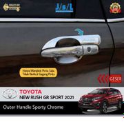 JSL Outer Handle New Rush 2021 Mangkok Pintu Sporty Chrome