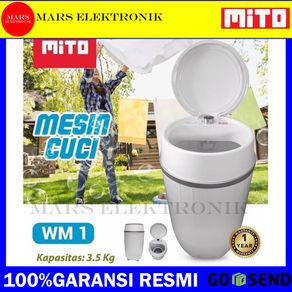 MESIN CUCI MITO WM1 3,5KG/ MESIN CUCI PORTABLE MITO WM 1 / MESIN CUCI ANAK KOS / READY / GOSEND