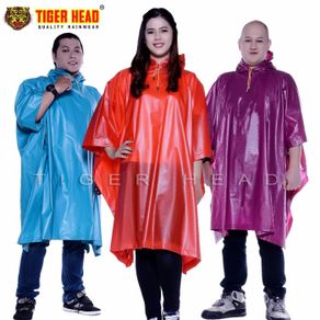 istana payung jas hujan tiger head poncho big top 68205 - abu-abu