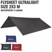 flysheet 3x4 meter 19 loop waterproof - pelapis pelindung tenda - 2x3