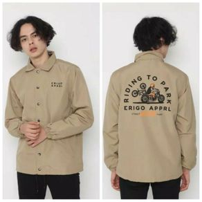 erigo coach jacket park and ride khaki