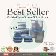 Calista Otaru Smoke (14 Pcs/Set)/Food Container Storage/Wadah Kulkas