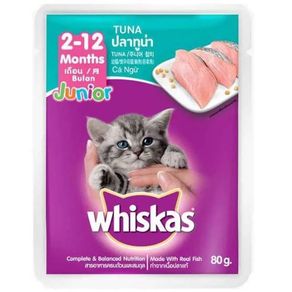 Whiskas Junior Kitten Tuna 80 Gr