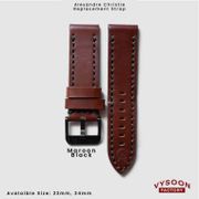 Tali Kulit Strap Leather Jam AC Alexandre Christie Expedition 24mm Ori