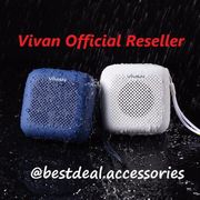 vivan vs1 speaker bluetooth waterproof outdoor speaker aktif mini - biru