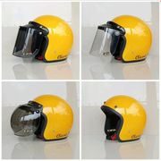 helm bogo classic garis retro dewasa sni bukan inkkyt cargloss - kuning helm saja