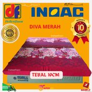 kasur busa inoac 200x90x10cm d23eon kasur lantai garansi kempes10th - bunga 200x120x10cm