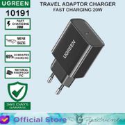 UGREEN Kepala Adaptor Charger iPhone 12 13 PD 20W MFI Output Type C Fast Charging