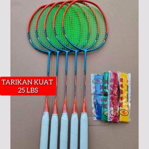 [ 24 - 25 LBS ] Raket Badminton Yonex Dan Lining TARIKAN KUAT gripkaret