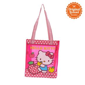 Hello Kitty Stripes Hand Bag Pink