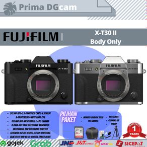 fujifilm x-t30 ii / xt30 / xt 30 mark ii body only - + lensa 15-45mm black