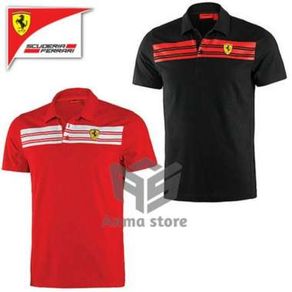 Kaos Kerah Polo Shirt Scuderia Ferrari